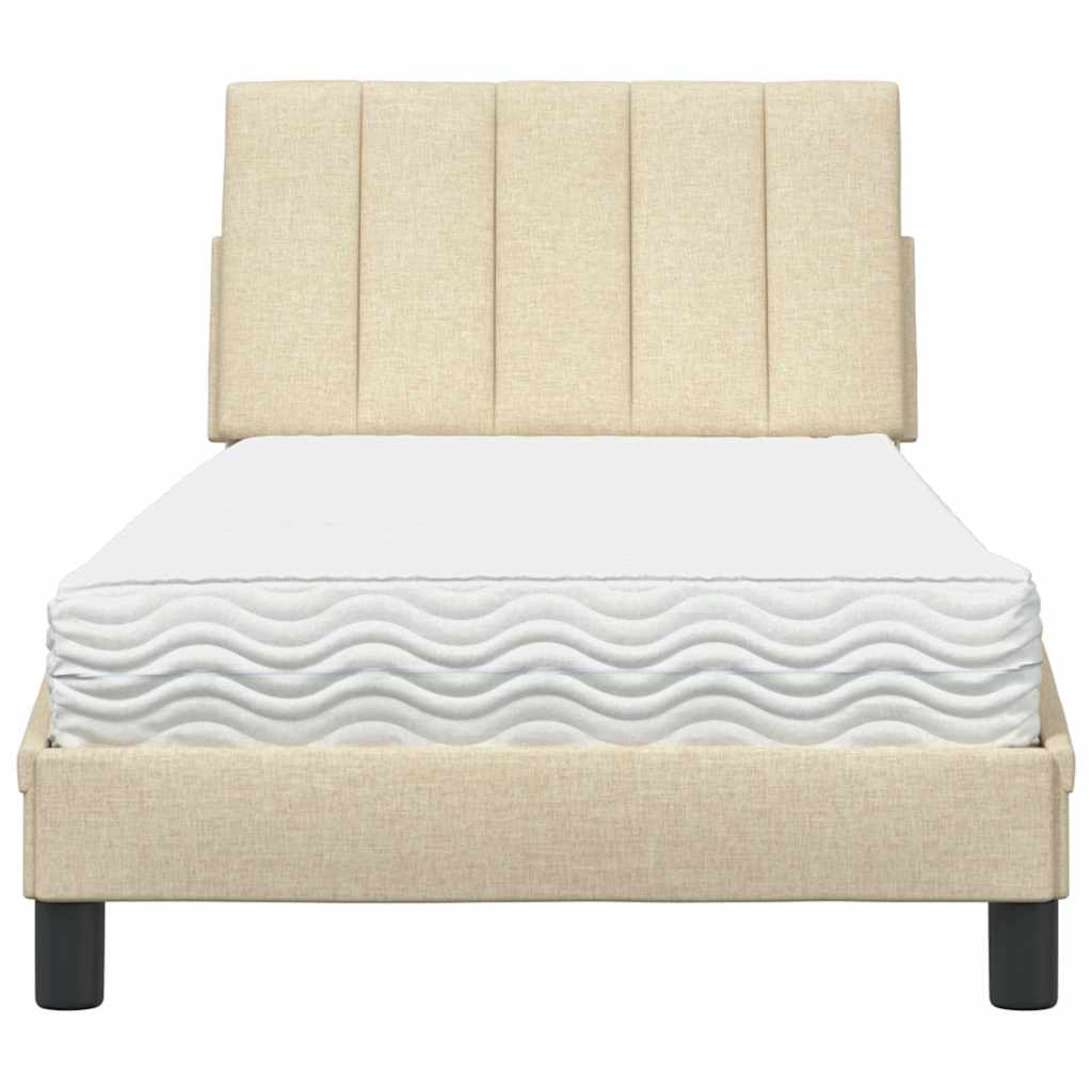 Lit Avec Matelas Hanko Tissu