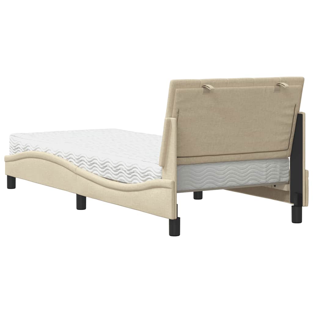 Lit Avec Matelas Hanko Tissu