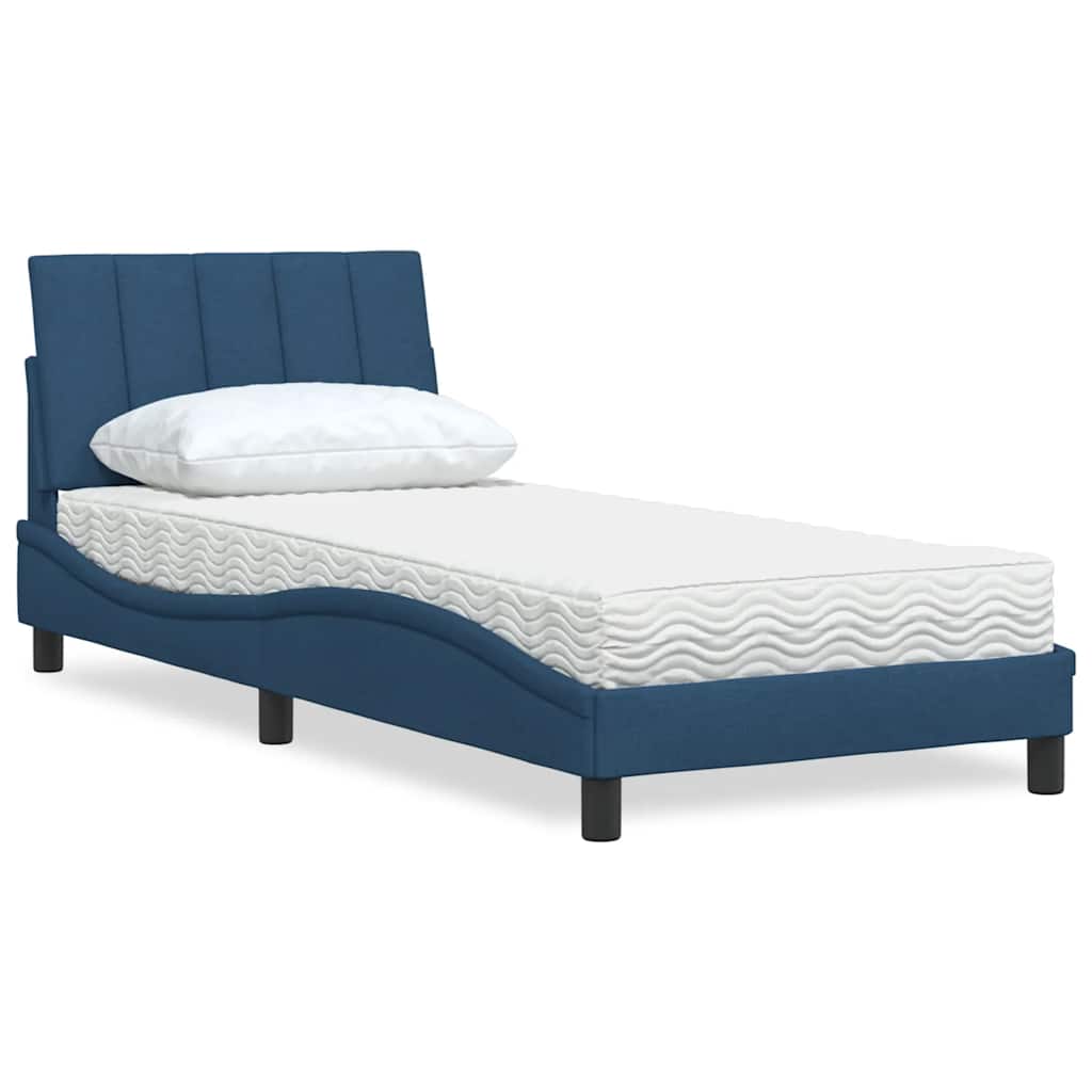 Lit Avec Matelas Hanko Tissu