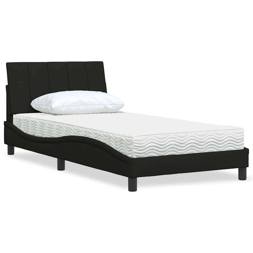 Lit Avec Matelas Hanko Tissu