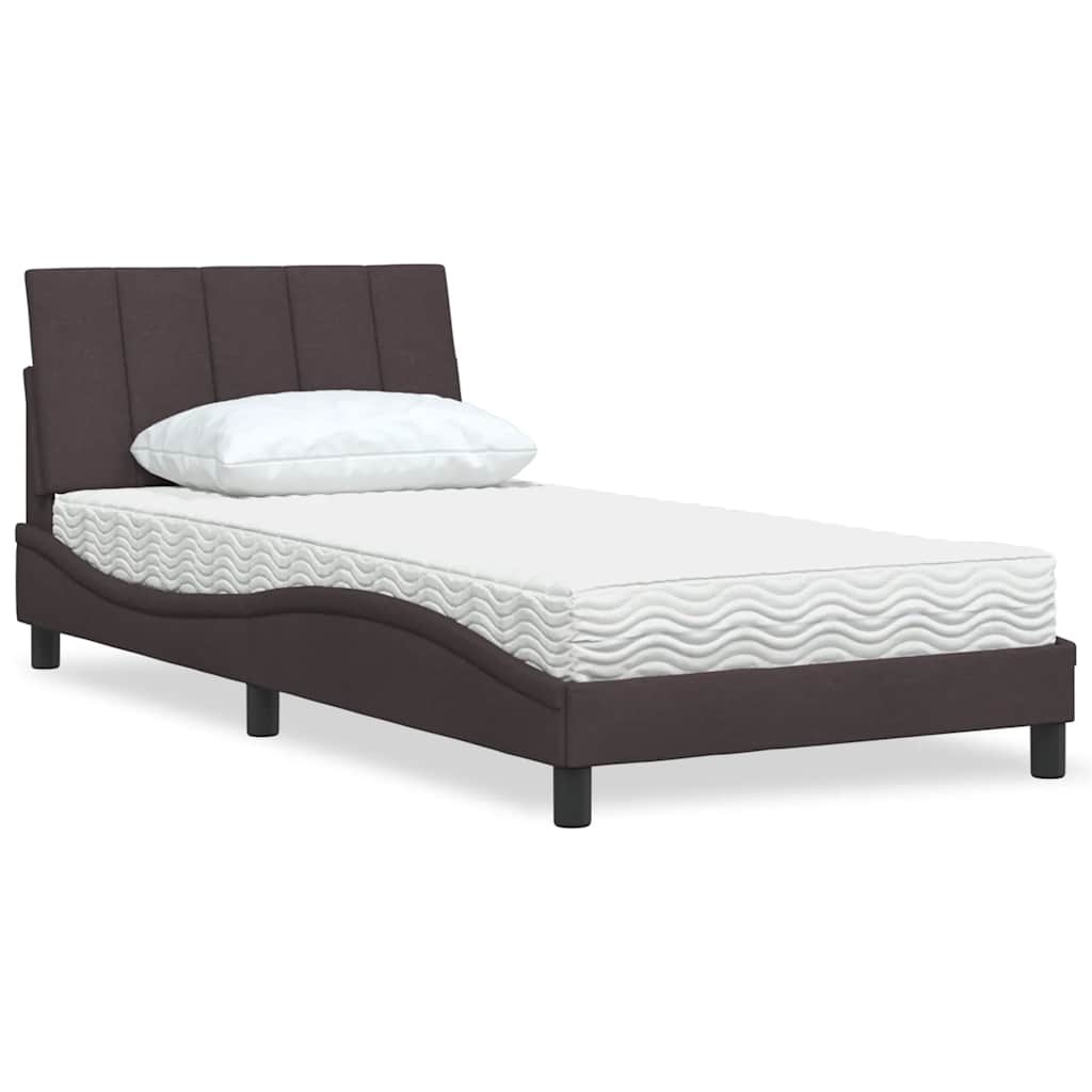 Lit Avec Matelas Hanko Tissu