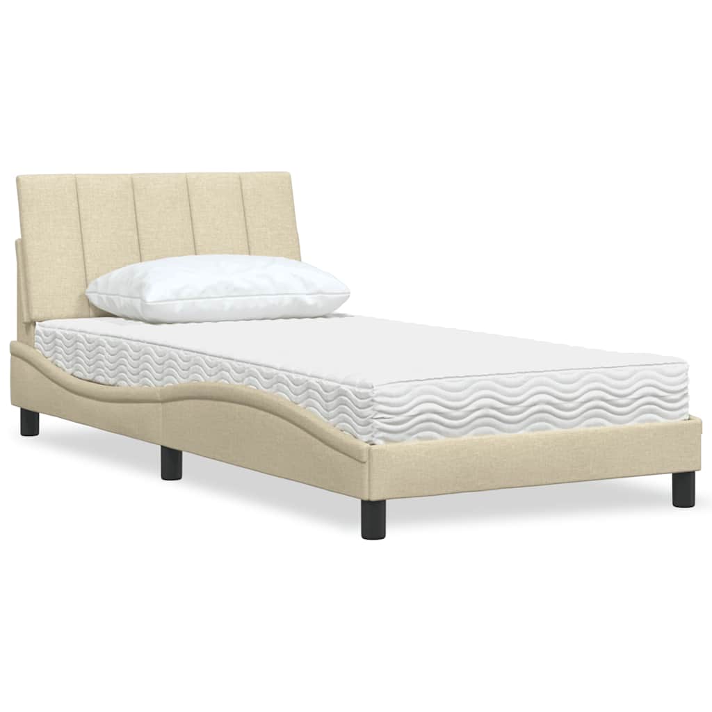 Lit Avec Matelas Hanko Tissu