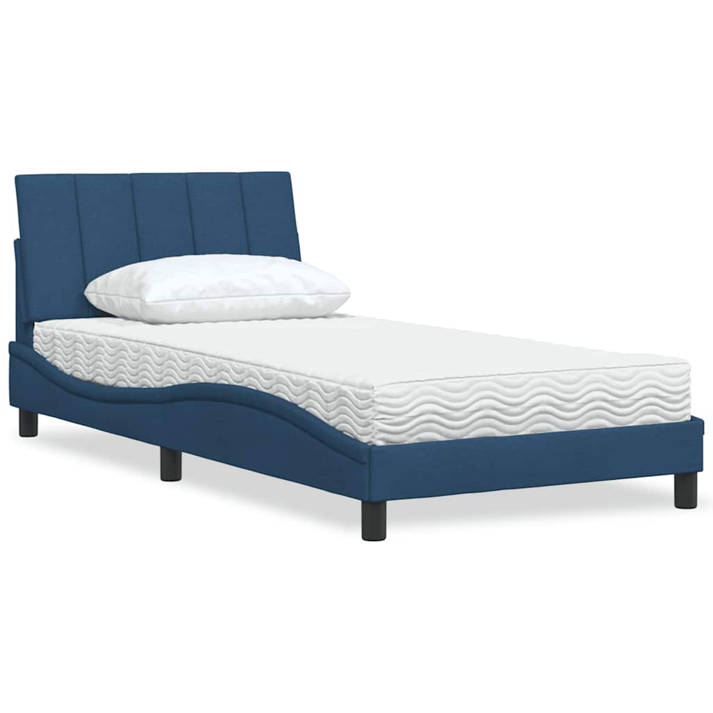Lit Avec Matelas Hanko Tissu