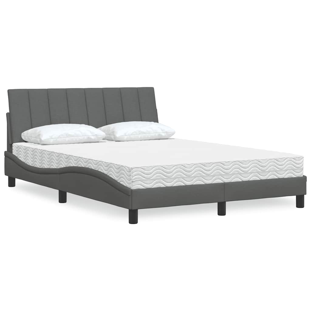 Lit Avec Matelas Hanko Tissu
