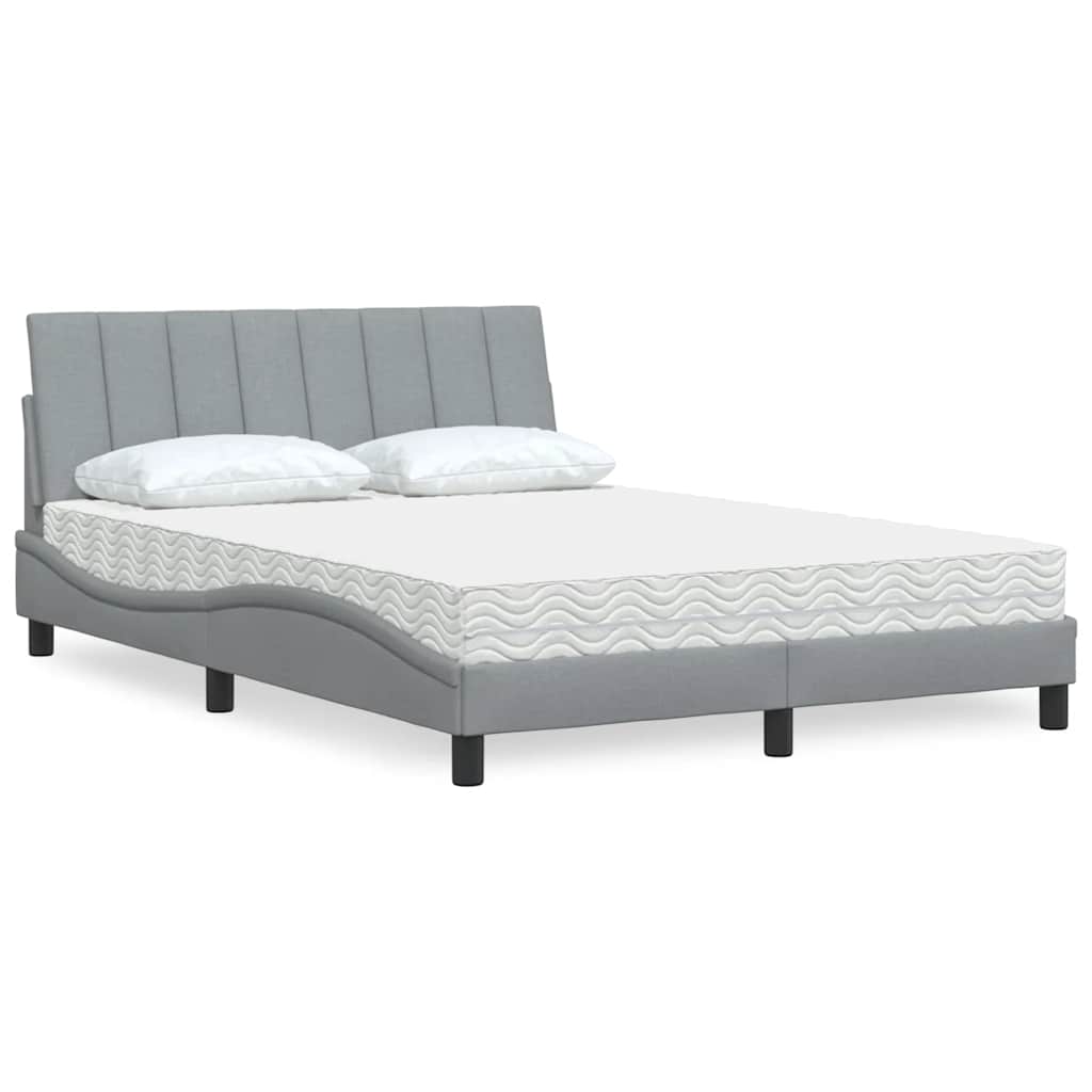 Lit Avec Matelas Hanko Tissu