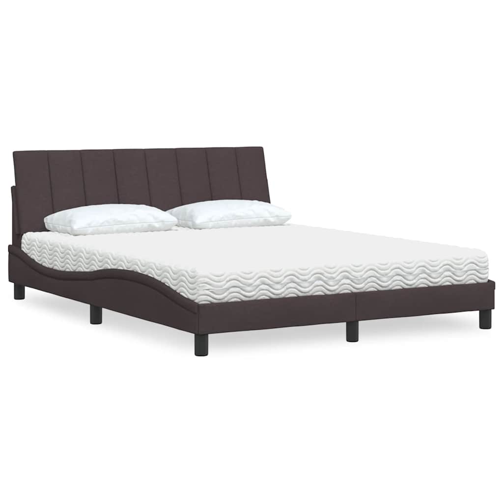 Lit Avec Matelas Hanko Tissu
