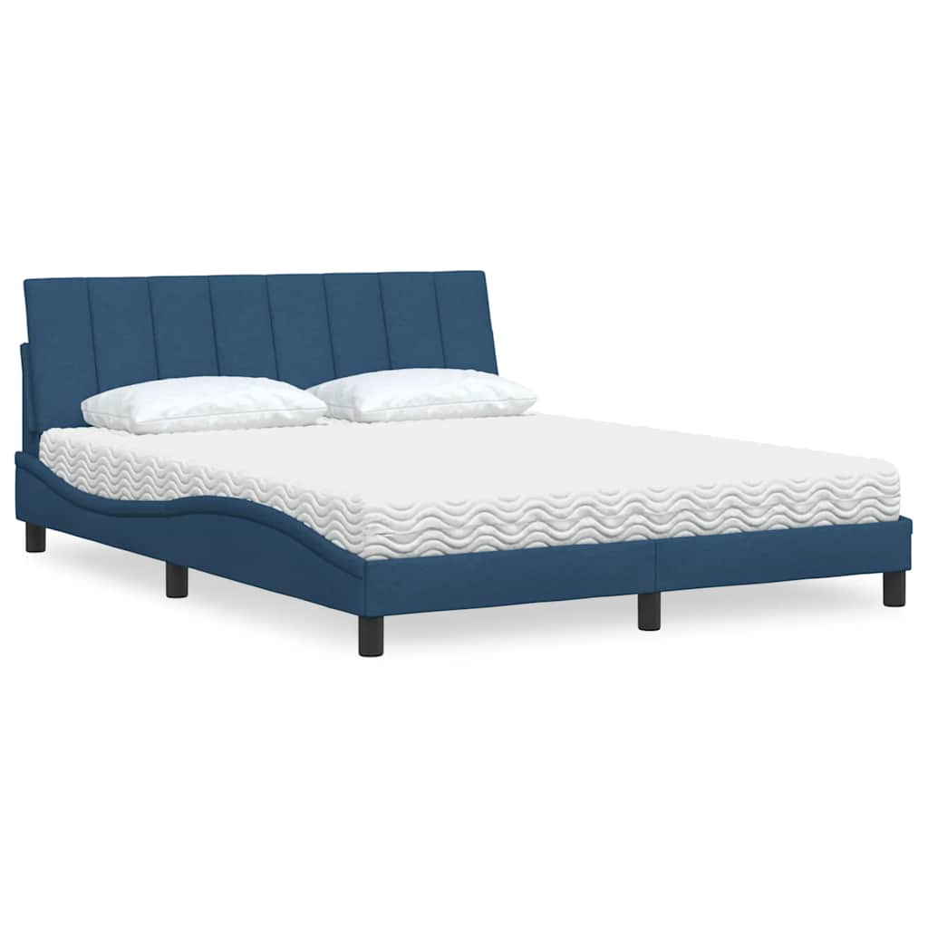 Lit Avec Matelas Hanko Tissu