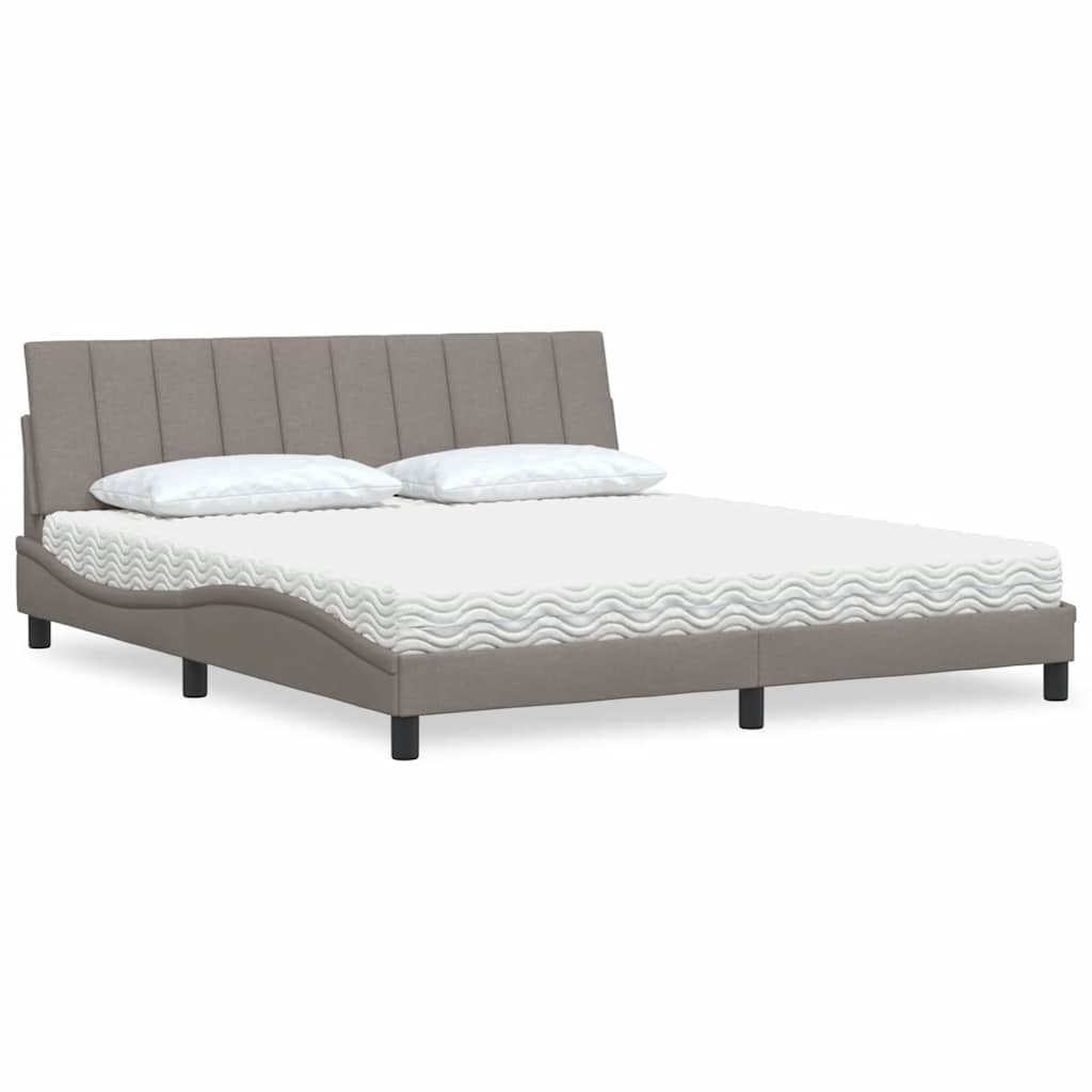 Lit Avec Matelas Hanko Tissu