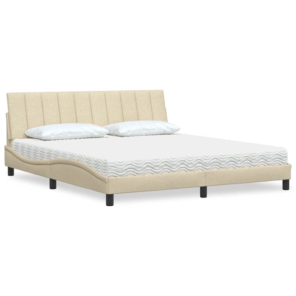 Lit Avec Matelas Hanko Tissu