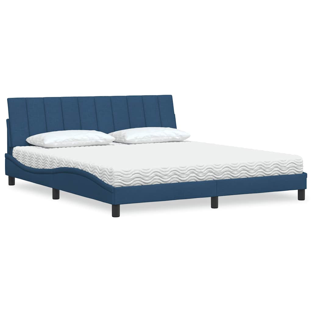 Lit Avec Matelas Hanko Tissu