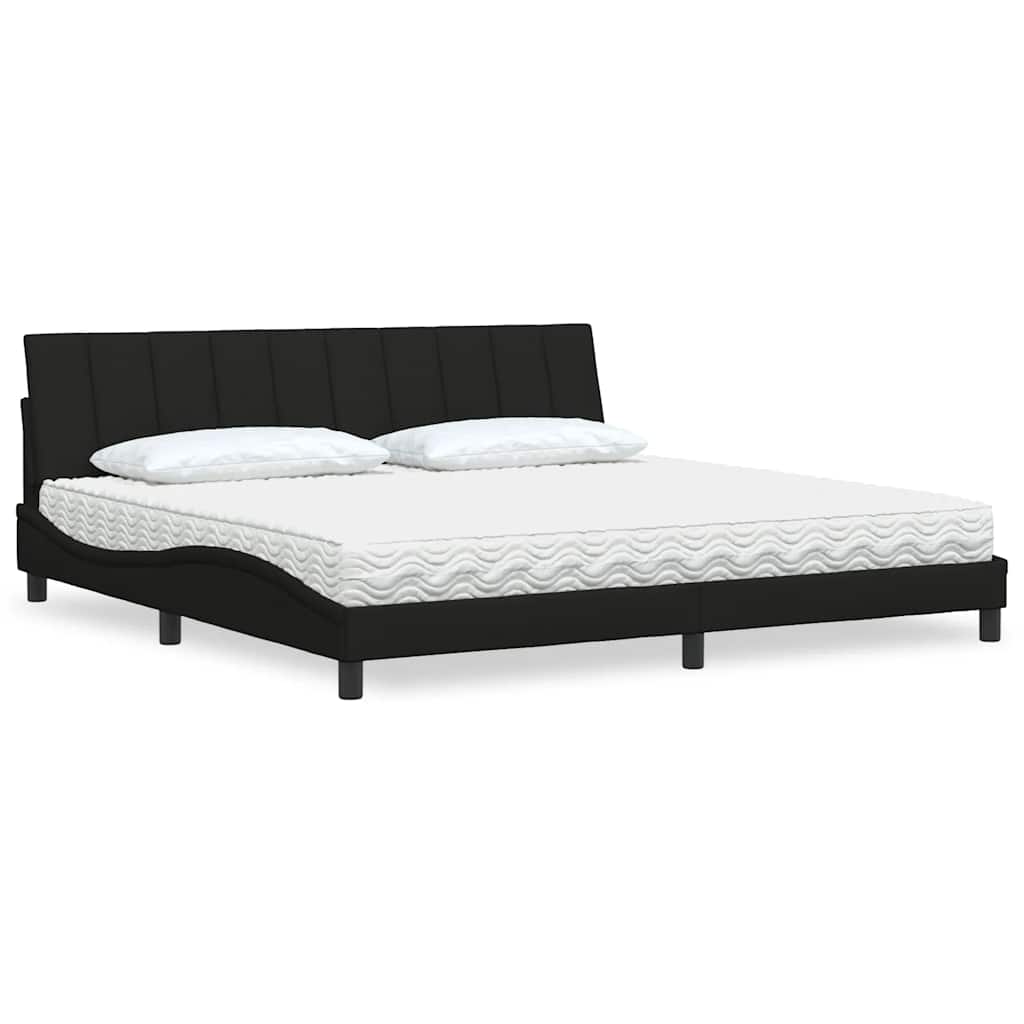 Lit Avec Matelas Hanko Tissu
