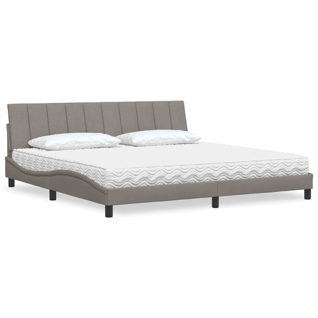 Lit Avec Matelas Hanko Tissu