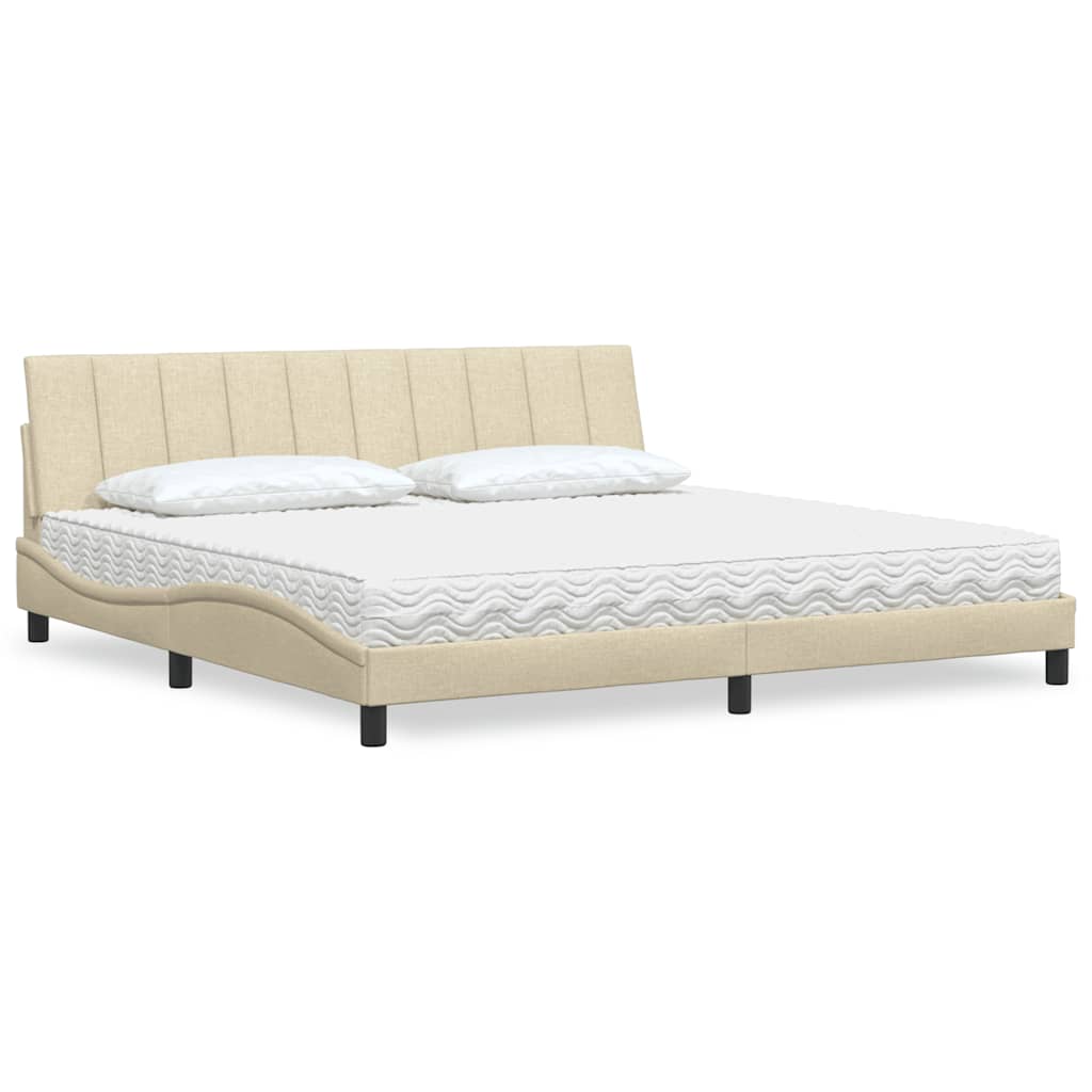 Lit Avec Matelas Hanko Tissu