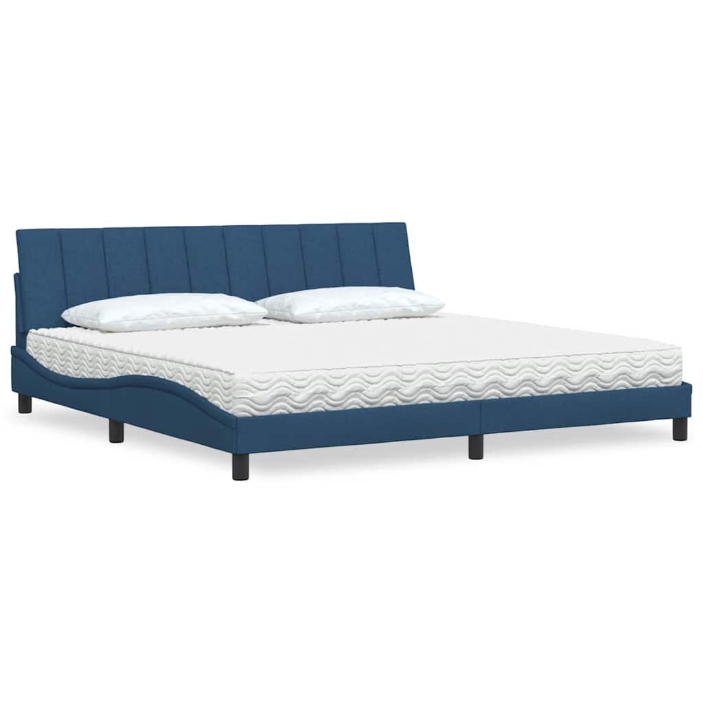 Lit Avec Matelas Hanko Tissu