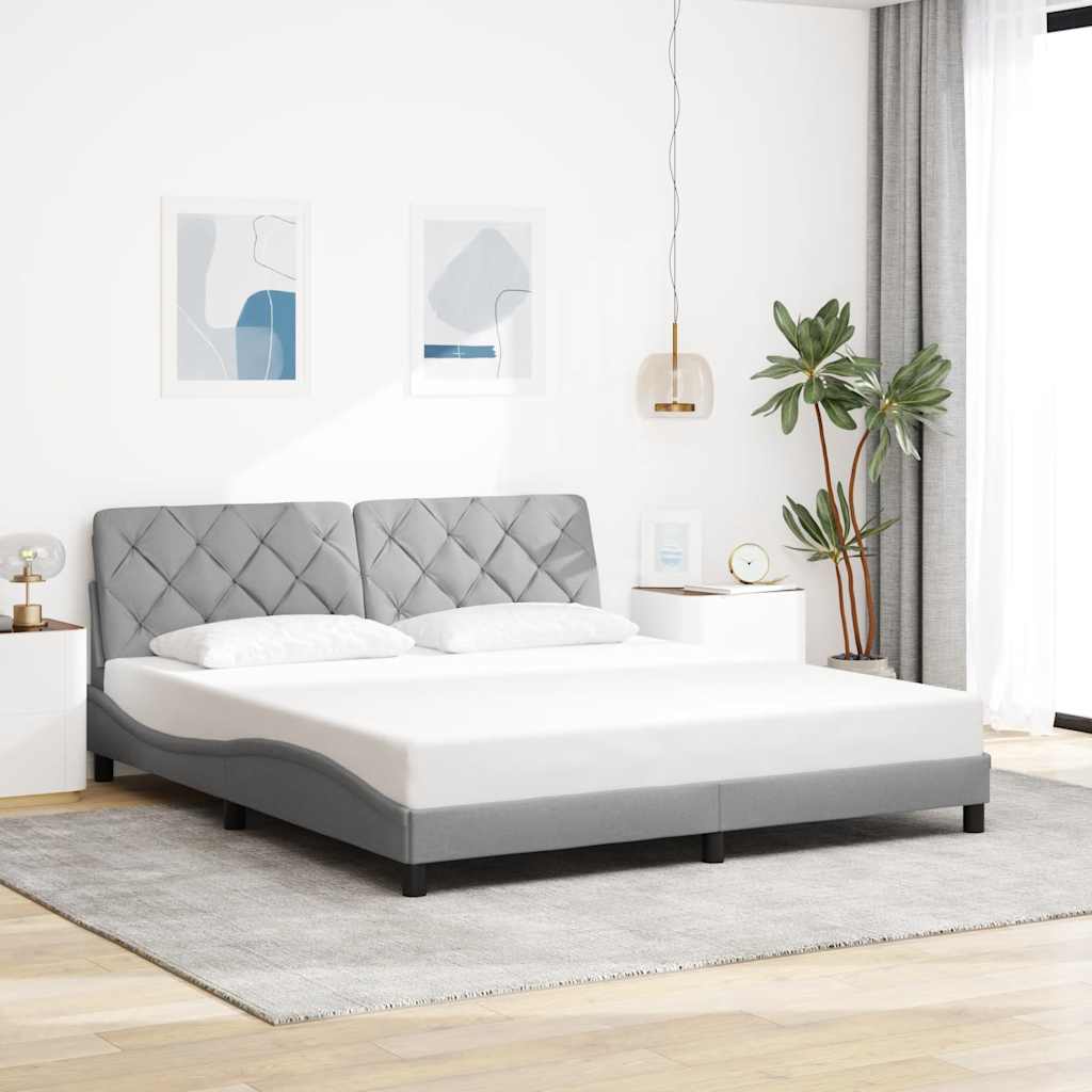 Cadre De Lit Sans Matelas Tissu