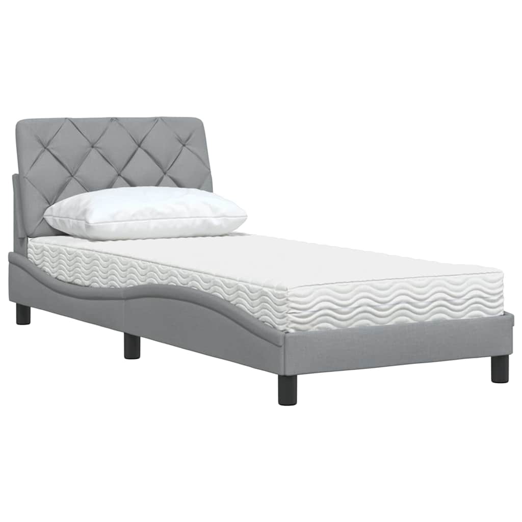 Lit Avec Matelas Tissu