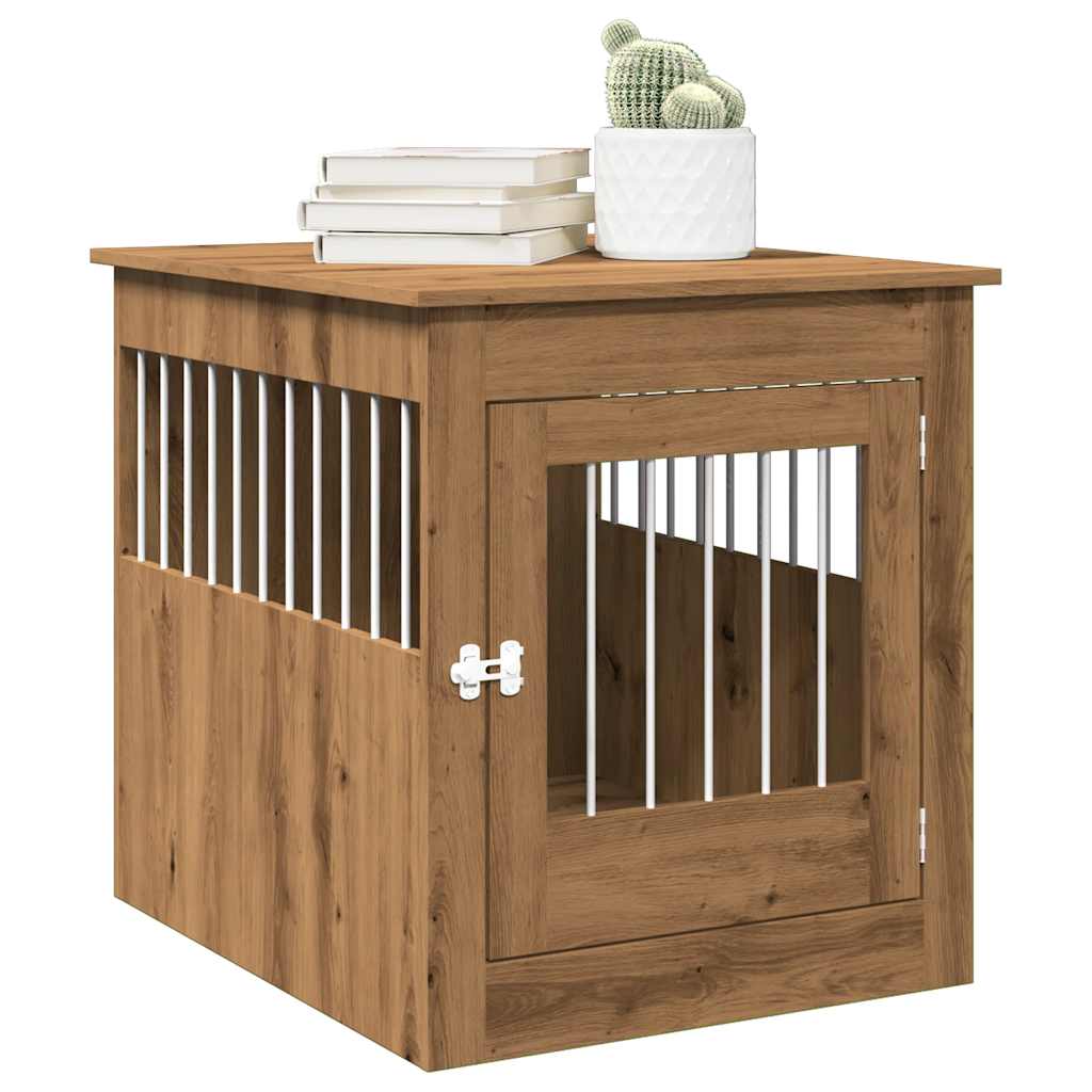Meuble De Cage Pour Chiens 64,5X80X71Cm Bois D'ingénierie