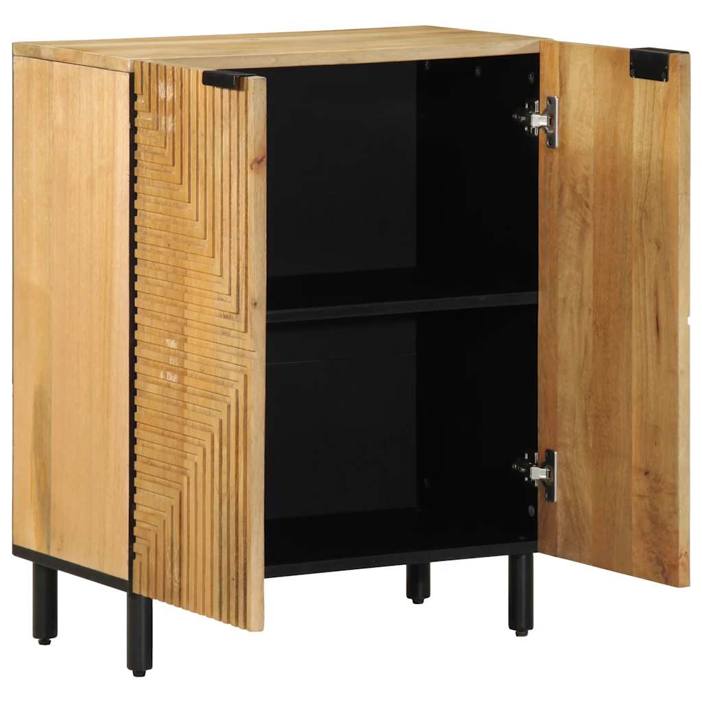 Buffet 60X33X75 Cm Bois Massif De Manguier Marron