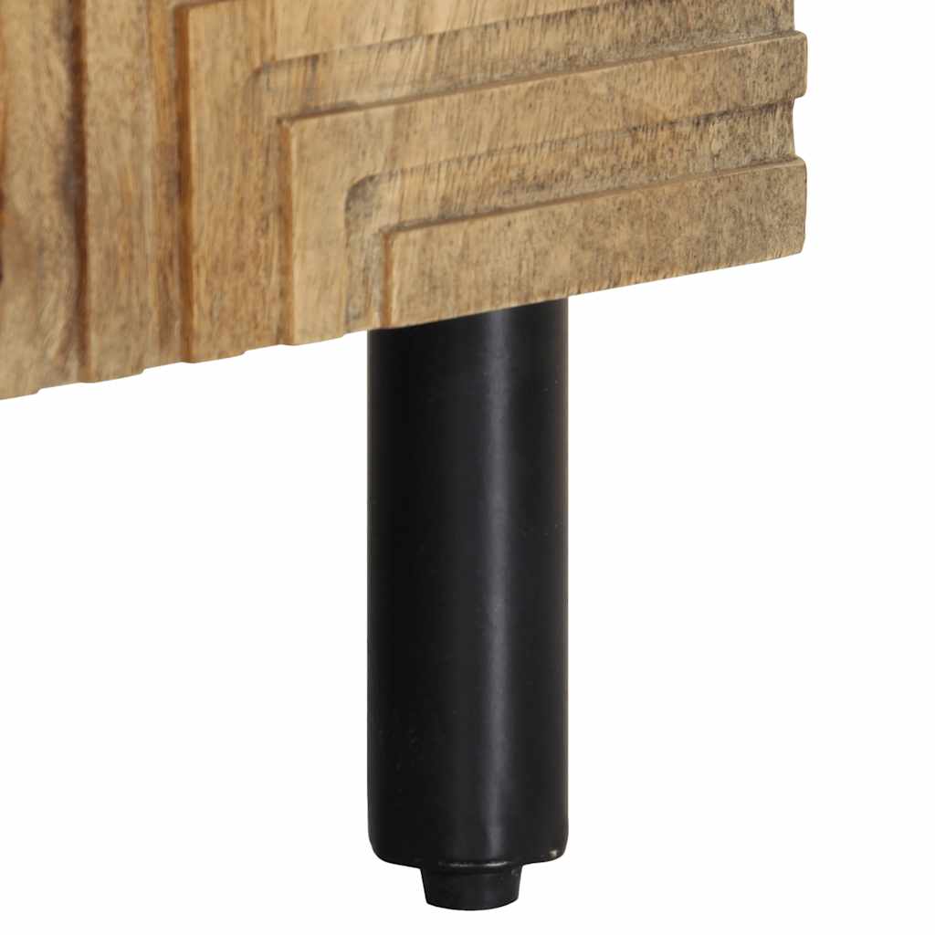 Armoire Lavabo De Salle De Bain Marron Bois Massif De Manguier