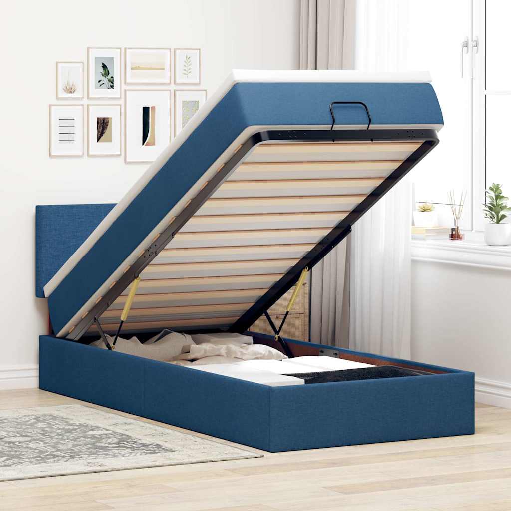 Lit Ottoman Avec Matelas Tissu