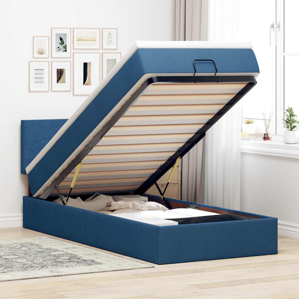Lit Ottoman Avec Matelas Tissu