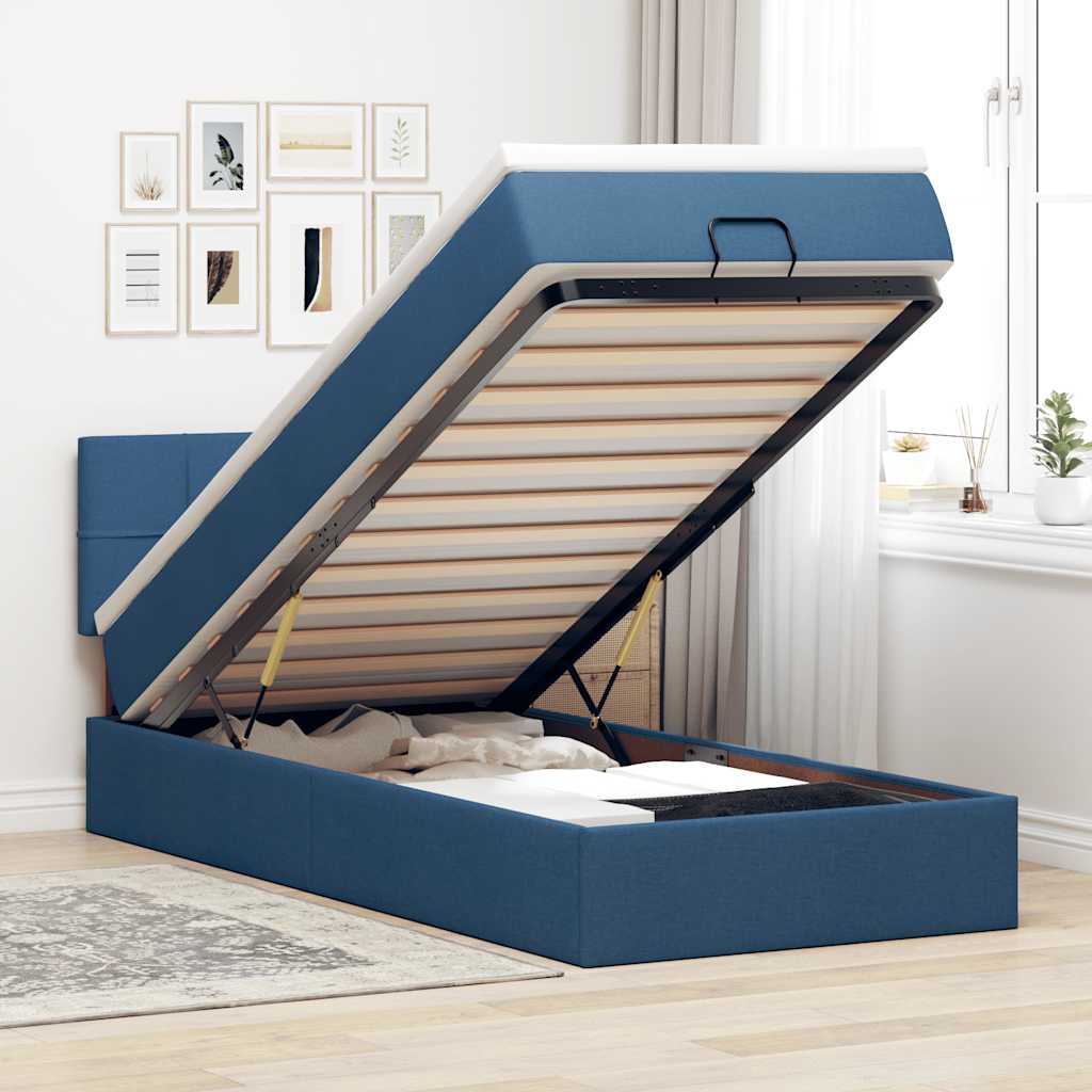 Lit Ottoman Avec Matelas Tissu