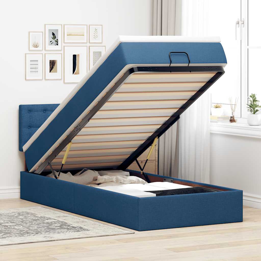 Lit Ottoman Avec Matelas Tissu