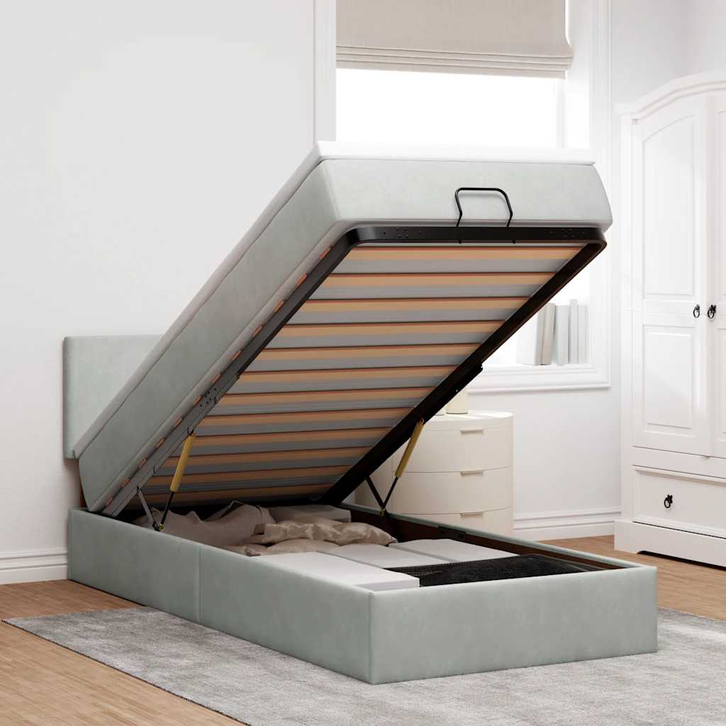 Lit Ottoman Avec Matelas Velours