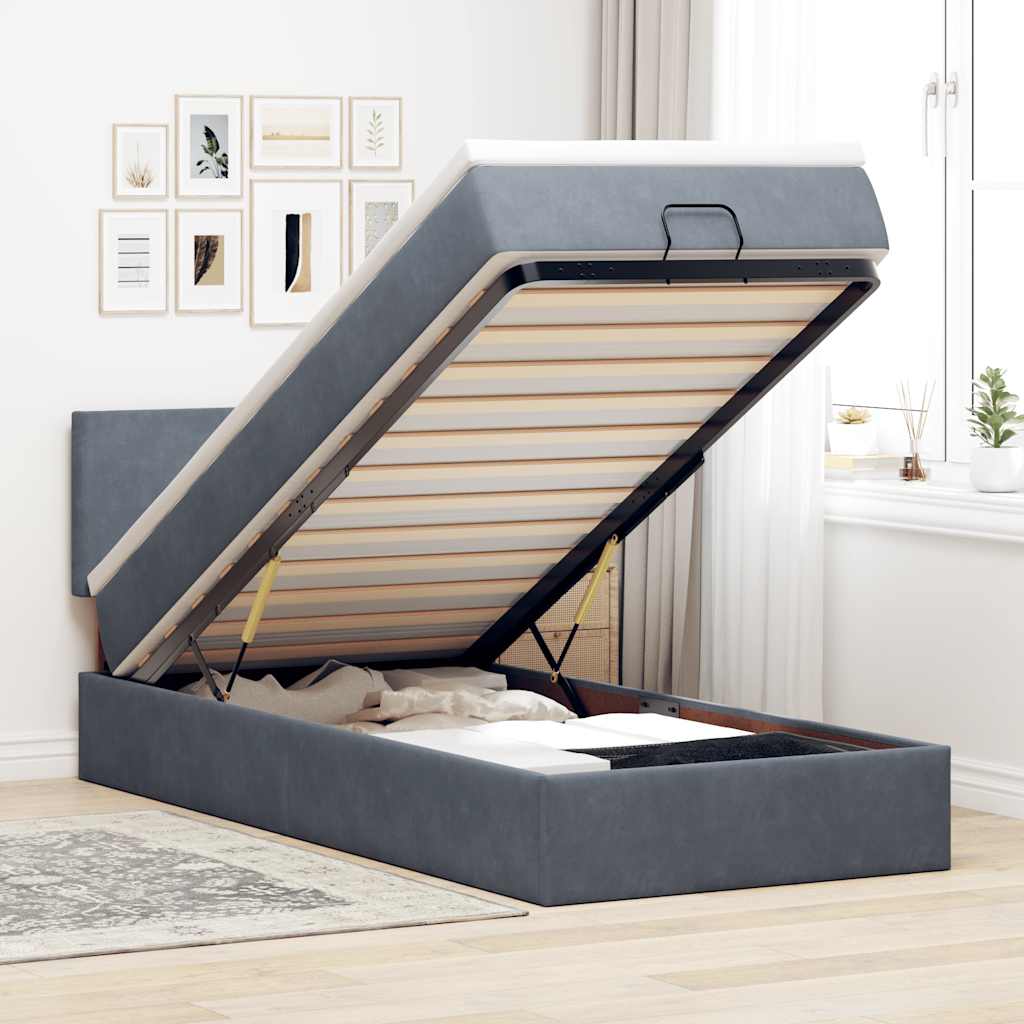 Lit Ottoman Avec Matelas Velours