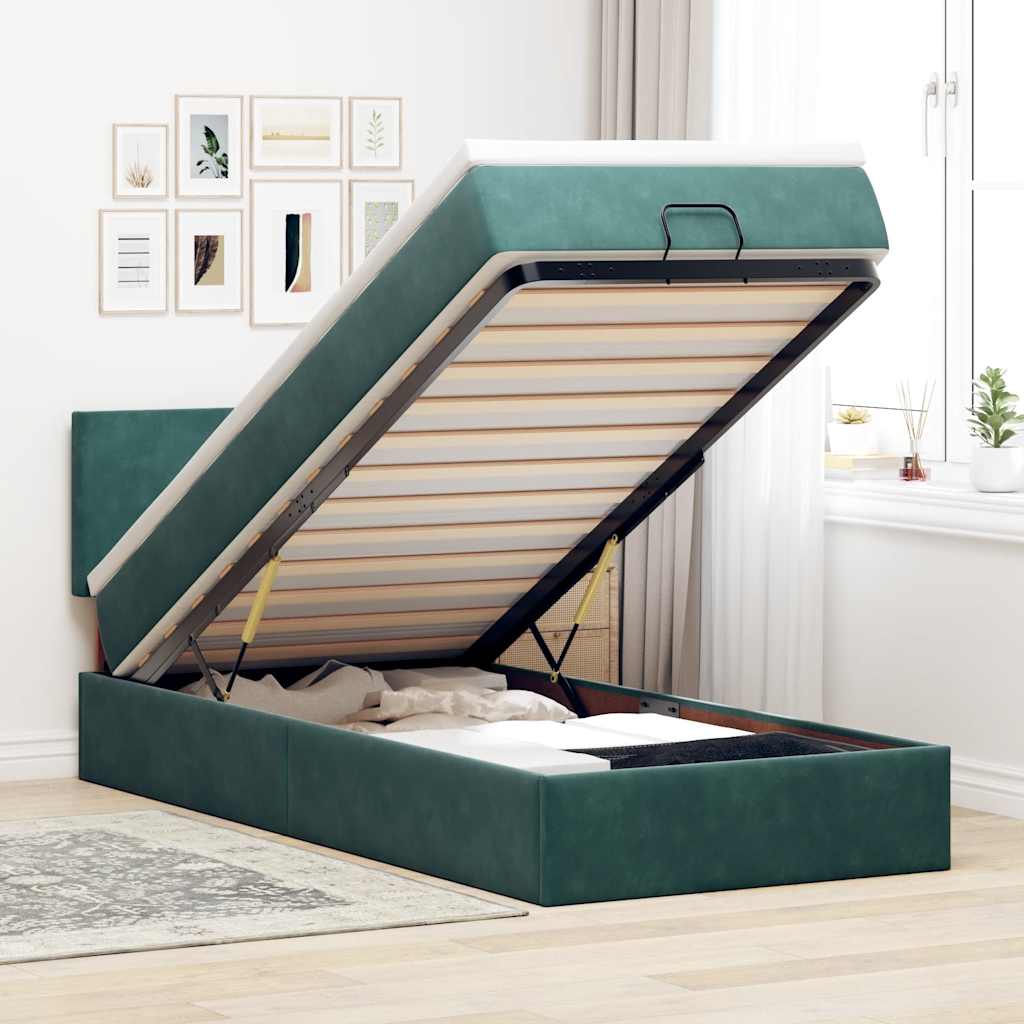 Lit Ottoman Avec Matelas Velours