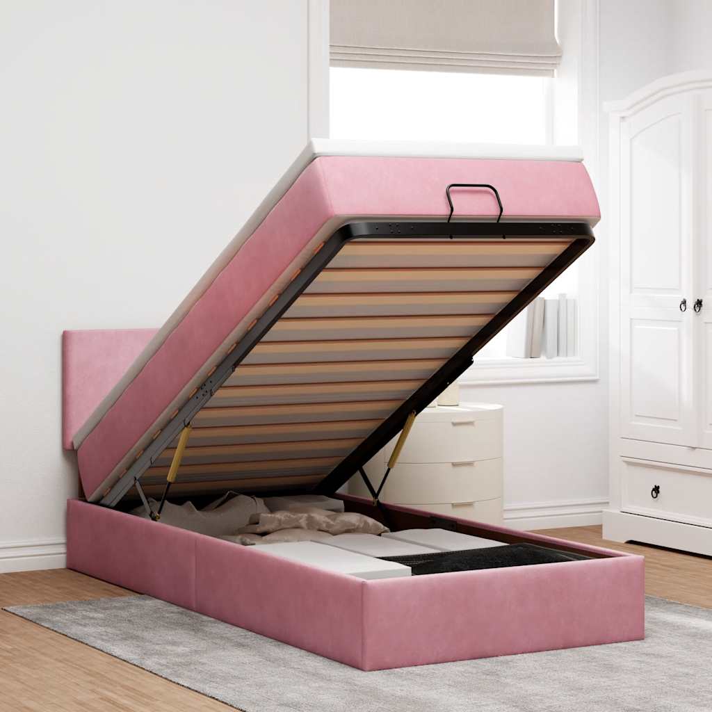 Lit Ottoman Avec Matelas Velours
