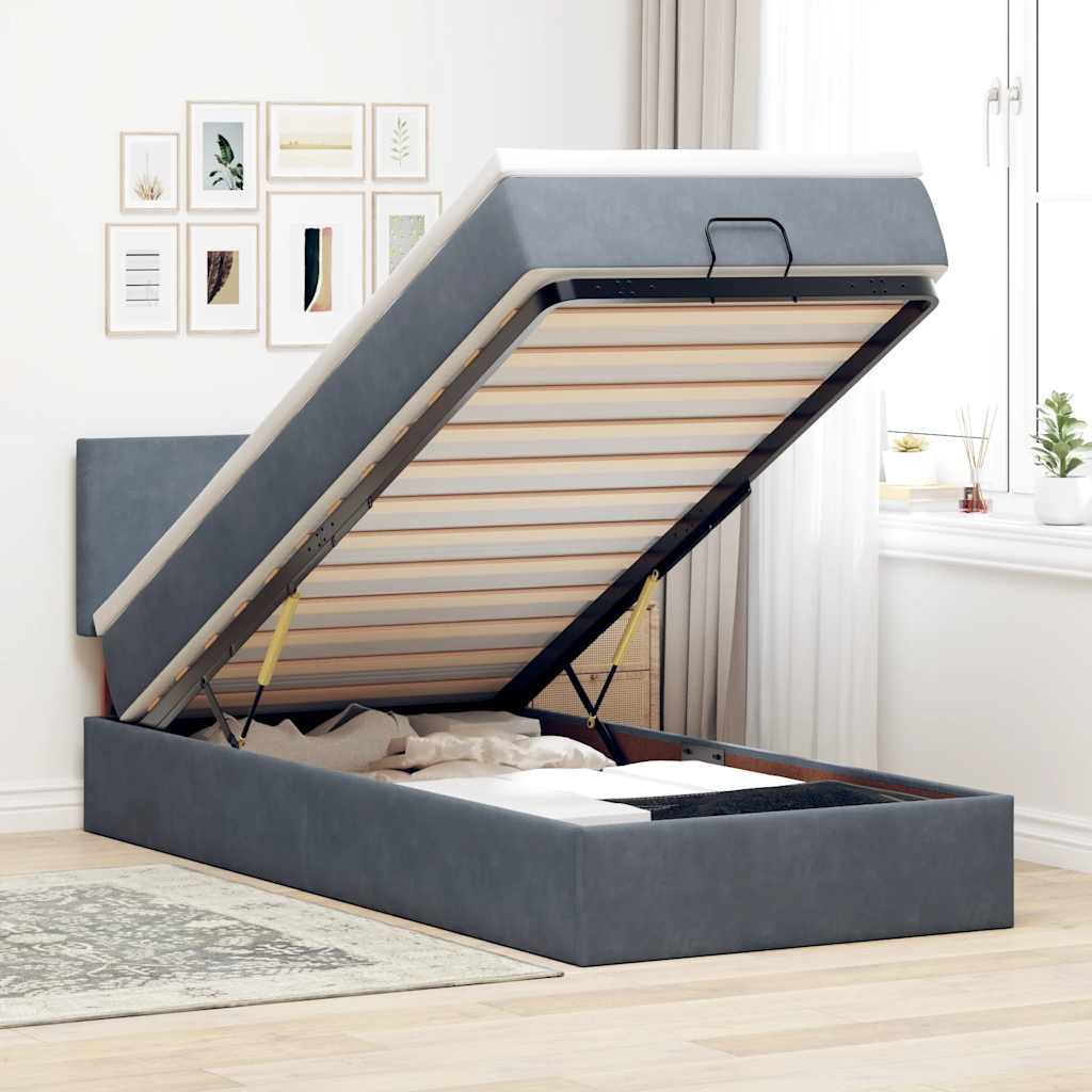 Lit Ottoman Avec Matelas Velours