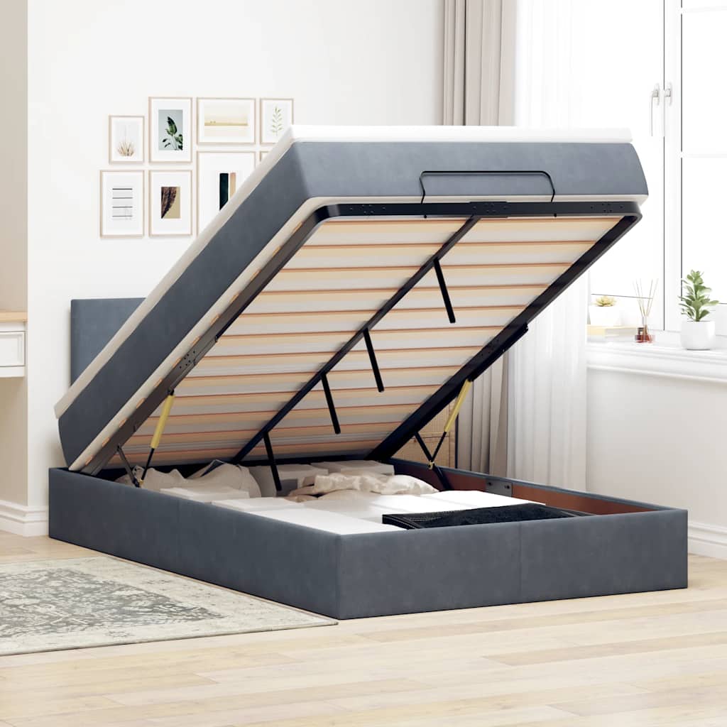 Lit Ottoman Avec Matelas Velours