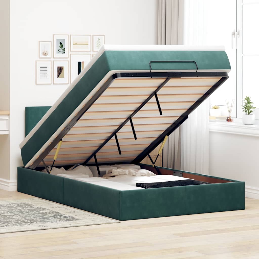 Lit Ottoman Avec Matelas Velours
