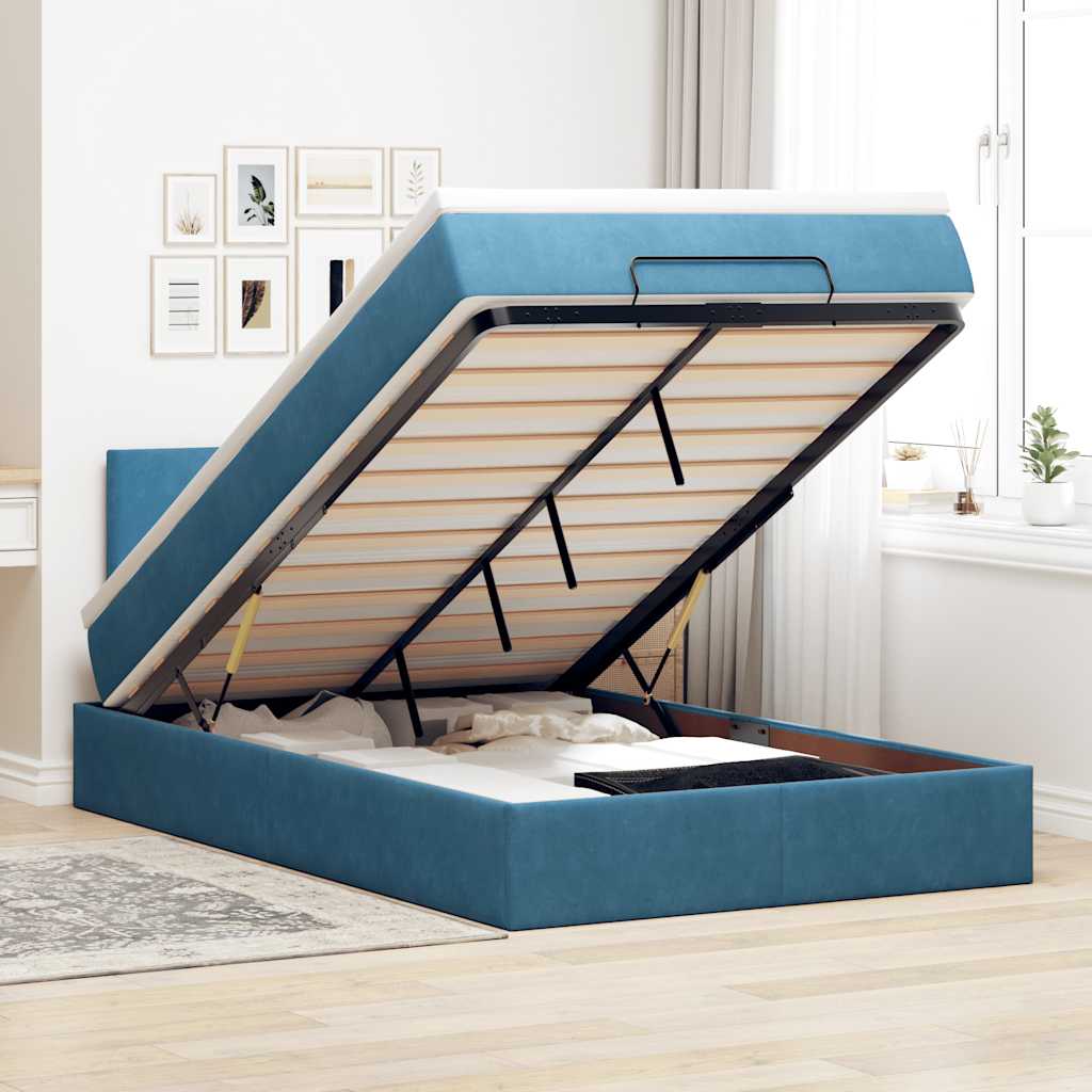 Lit Ottoman Avec Matelas Velours