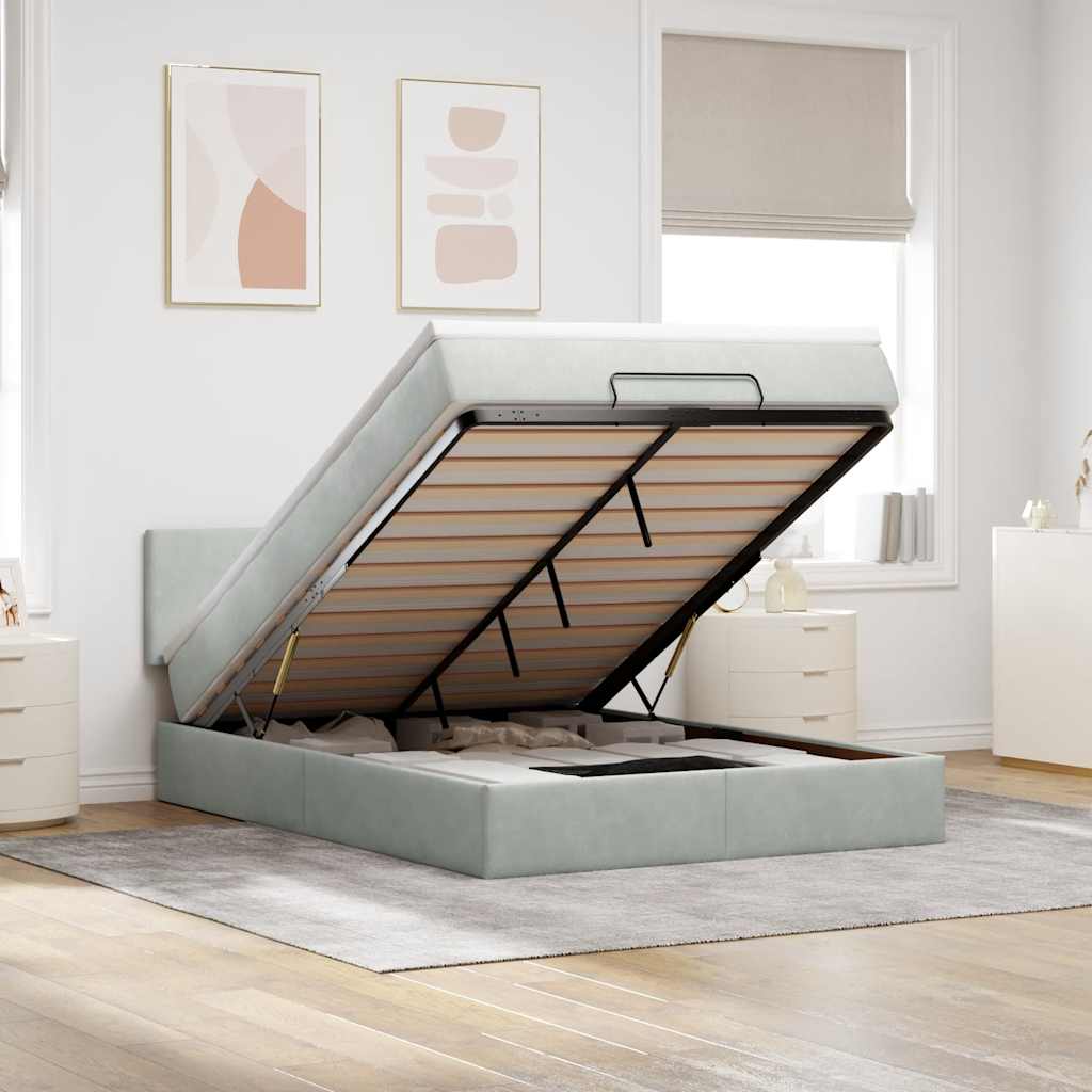 Lit Ottoman Avec Matelas Velours