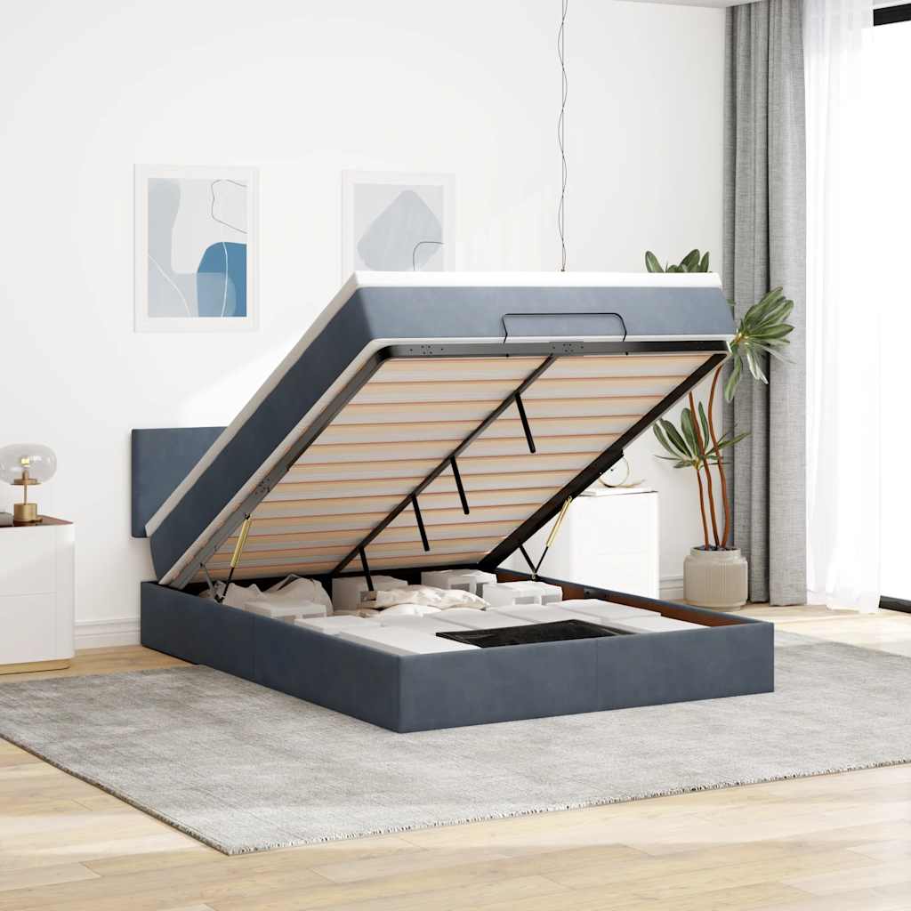 Lit Ottoman Avec Matelas Velours