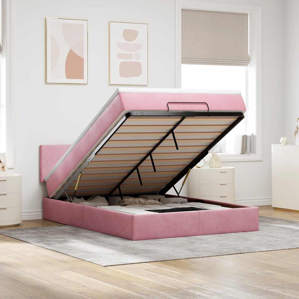 Lit Ottoman Avec Matelas Velours