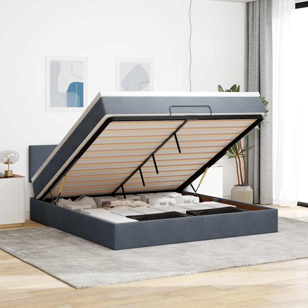 Lit Ottoman Avec Matelas Velours