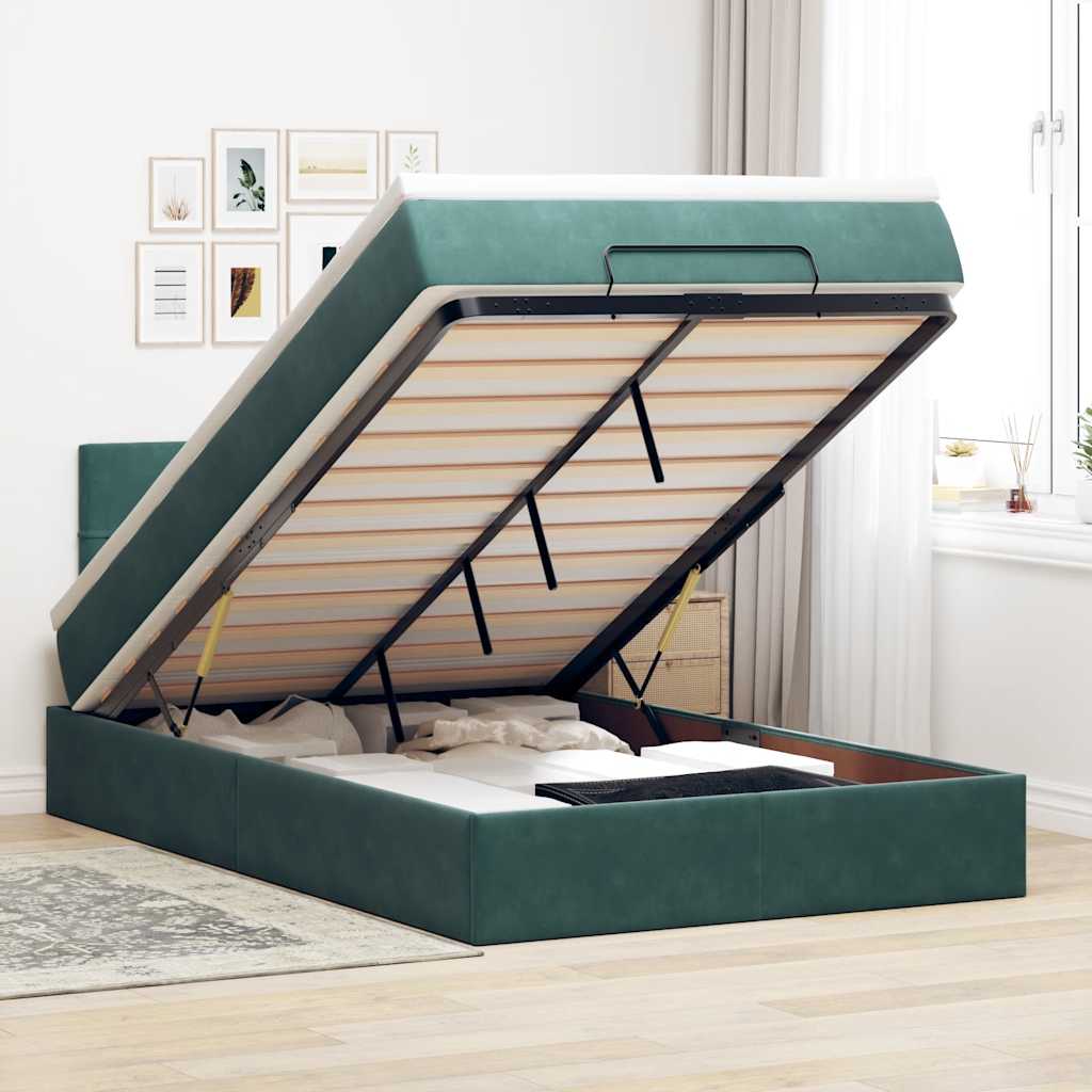 Lit Ottoman Avec Matelas Velours