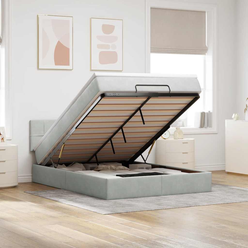 Lit Ottoman Avec Matelas Velours
