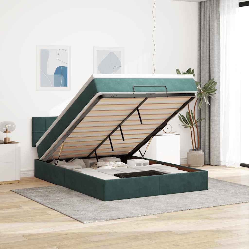 Lit Ottoman Avec Matelas Velours