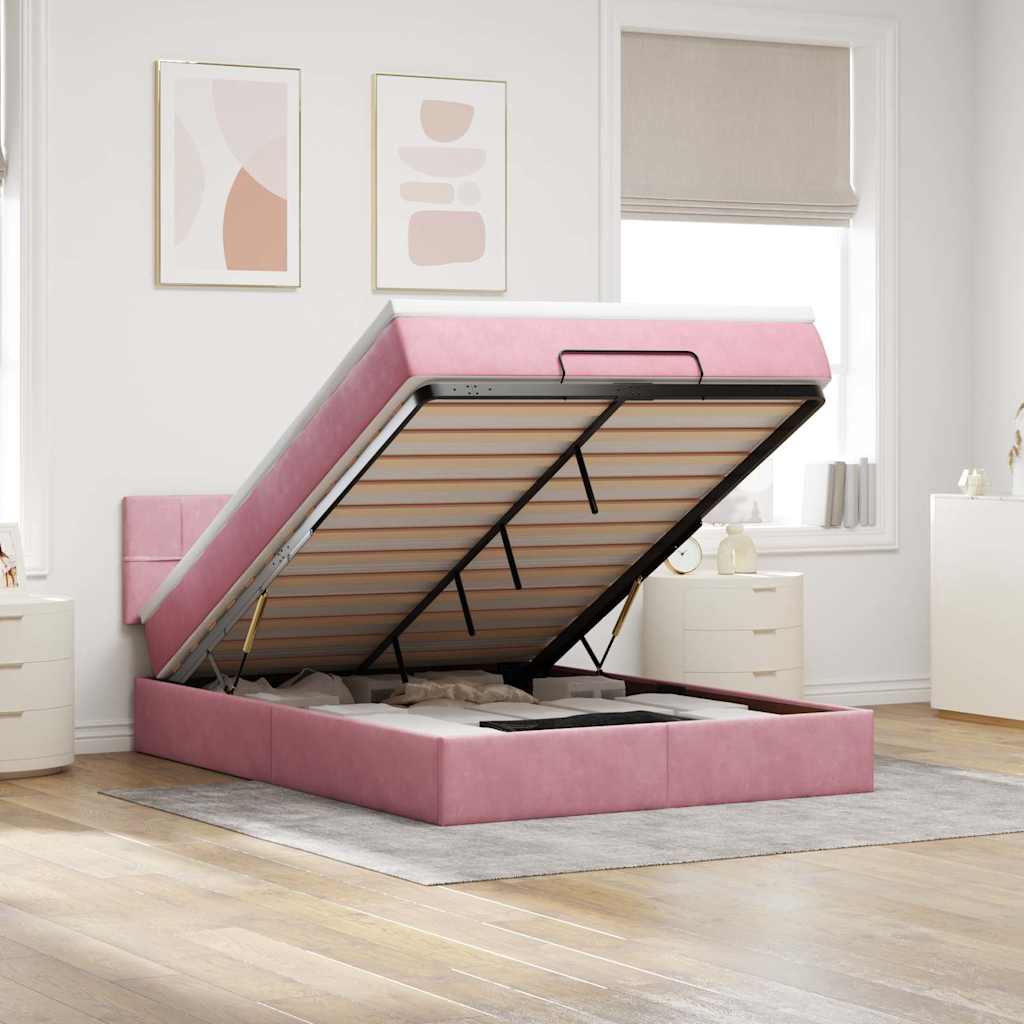 Lit Ottoman Avec Matelas Velours