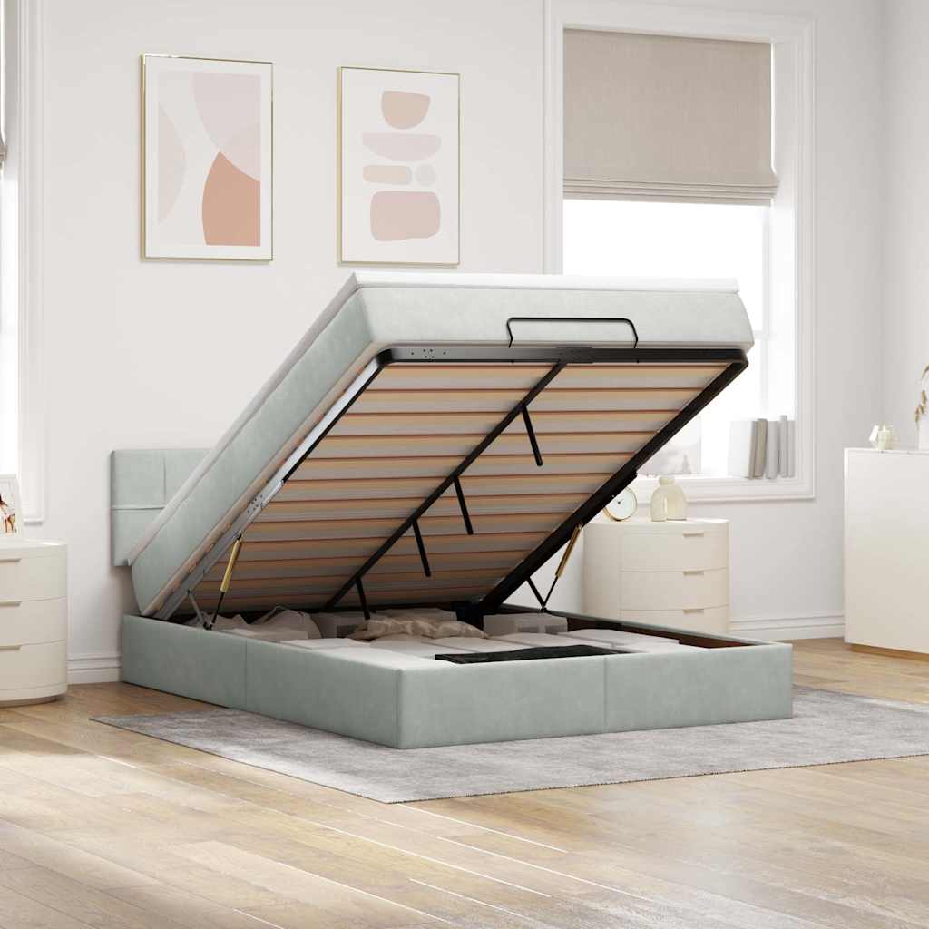 Lit Ottoman Avec Matelas Velours