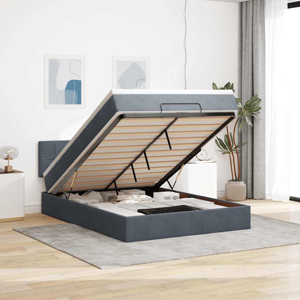 Lit Ottoman Avec Matelas Velours