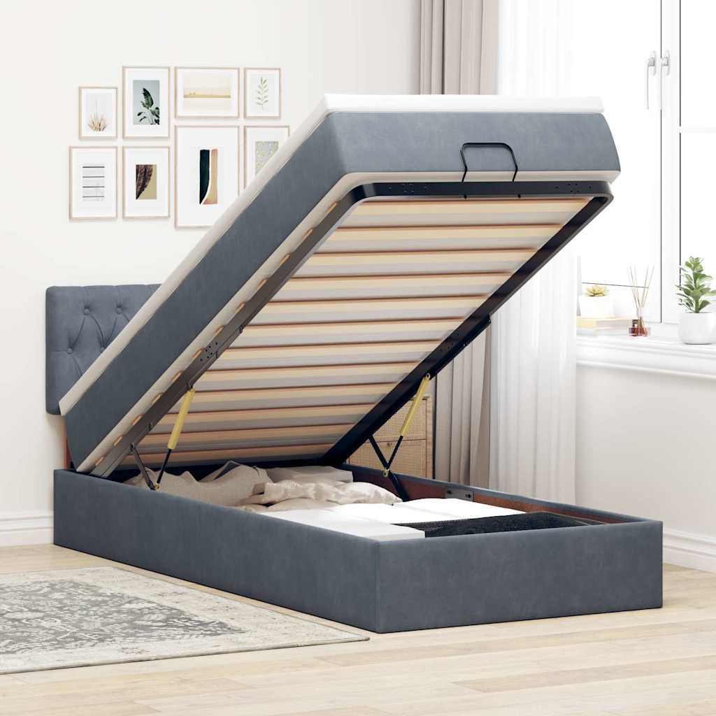 Lit Ottoman Avec Matelas Velours