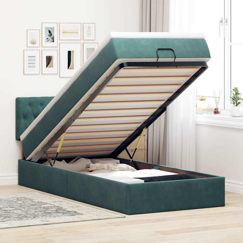 Lit Ottoman Avec Matelas Velours