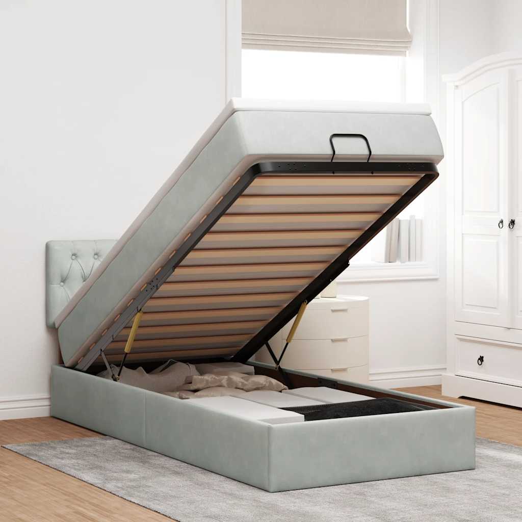 Lit Ottoman Avec Matelas Velours