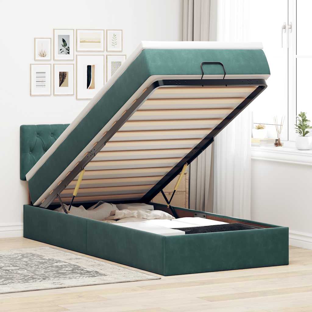 Lit Ottoman Avec Matelas Velours