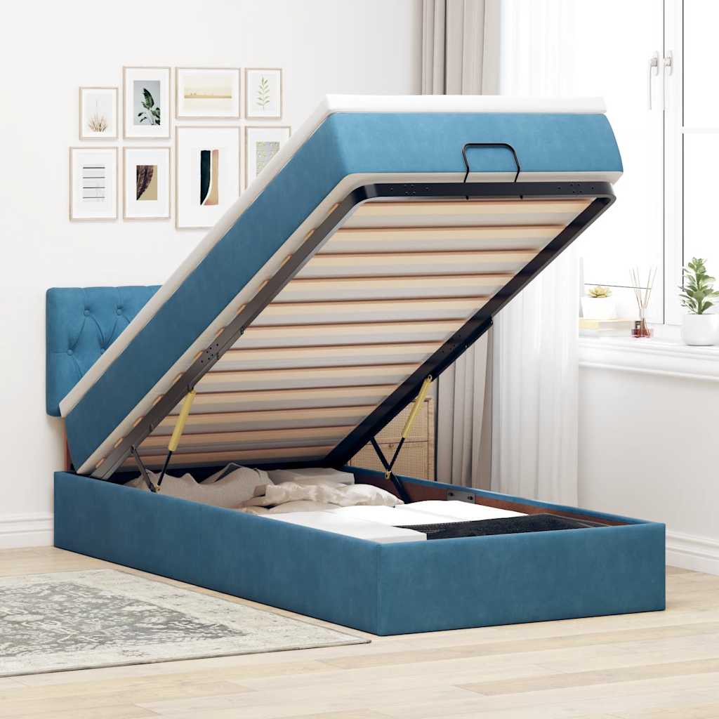 Lit Ottoman Avec Matelas Velours